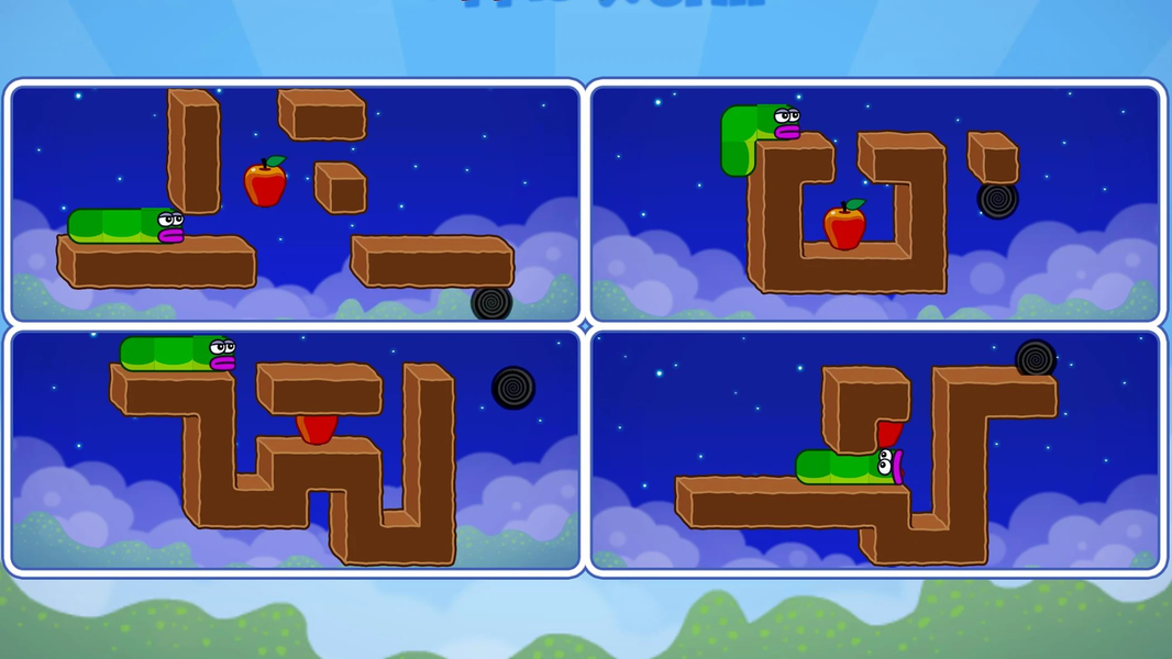 Apple Worm: Logic Puzzle - Gameplay image of android game