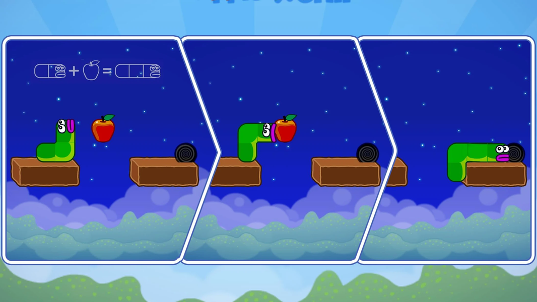 Apple Worm: Logic Puzzle - Gameplay image of android game
