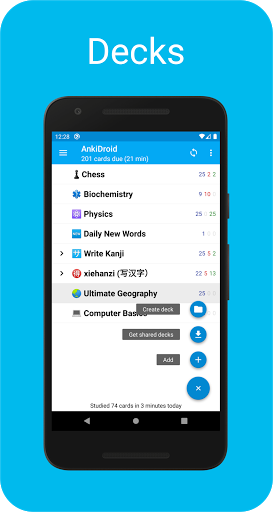 AnkiDroid Flashcards - Image screenshot of android app
