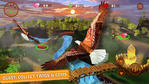 Life of Golden Eagle: Falcon Wildlife Simulation - عکس بازی موبایلی اندروید