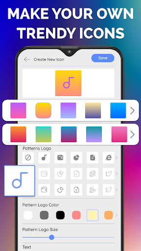 App Icon Editor & Changer - عکس برنامه موبایلی اندروید