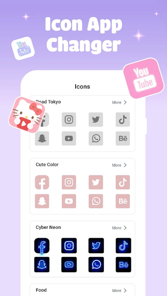 App Icon Changer & Cute Themes - عکس برنامه موبایلی اندروید