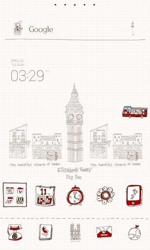 Hi London dodol launcher theme - Image screenshot of android app