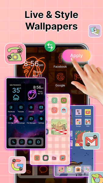 Theme Pack: Icon Changer - عکس برنامه موبایلی اندروید