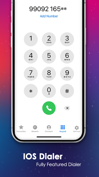 iCall OS۱۷ - iOS Phone Dialer - عکس برنامه موبایلی اندروید