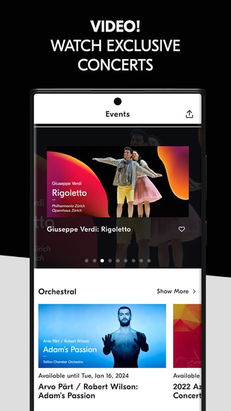 IDAGIO Stream Classical Music - Image screenshot of android app