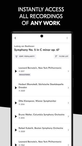 IDAGIO Stream Classical Music - Image screenshot of android app