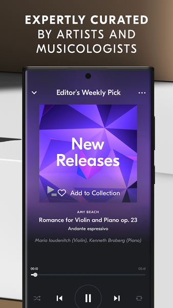 IDAGIO Stream Classical Music - Image screenshot of android app