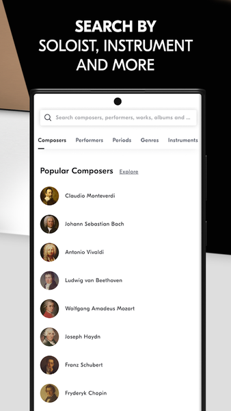 IDAGIO Stream Classical Music - Image screenshot of android app