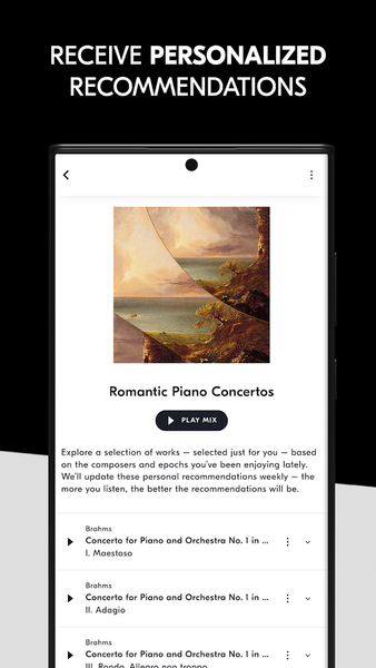 IDAGIO Stream Classical Music - Image screenshot of android app