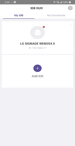 LG IDB DUO - Image screenshot of android app