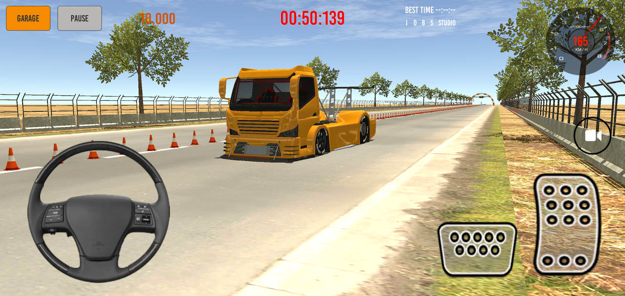 IDBS Drag Truk Simulator - عکس بازی موبایلی اندروید