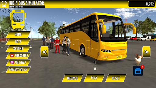 INDIA BUS SIMULATOR - Gameplay image of android game