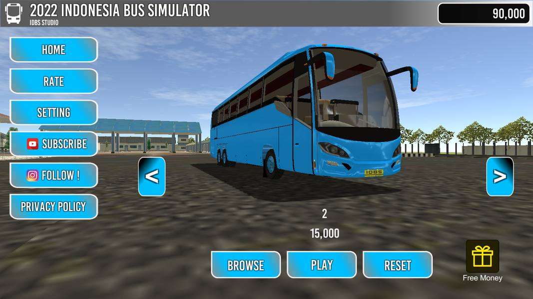 2024 Indonesia Bus Simulator - Gameplay image of android game