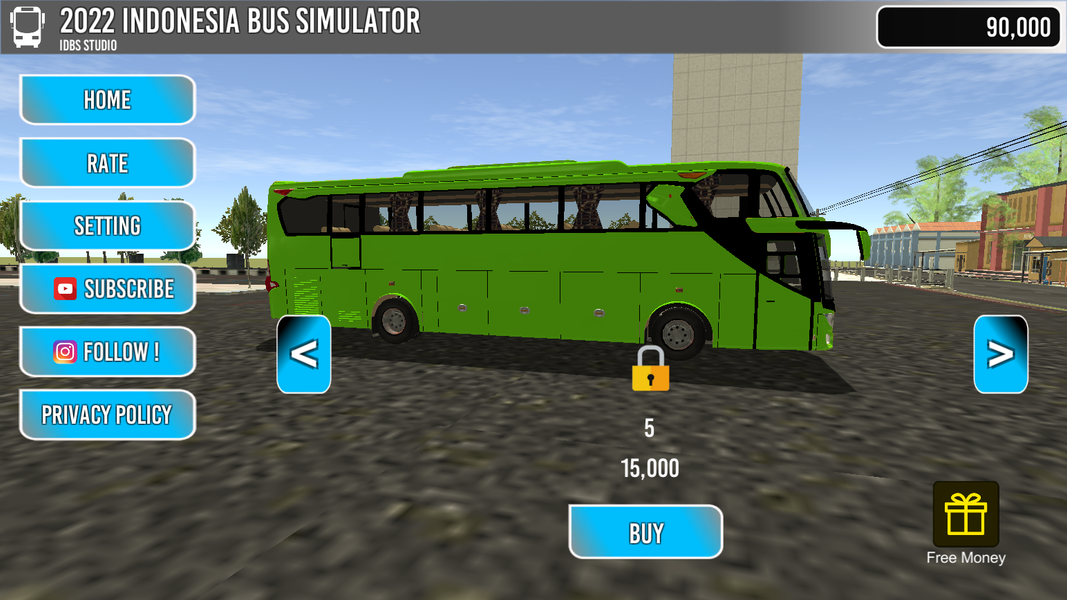 2024 Indonesia Bus Simulator - Gameplay image of android game