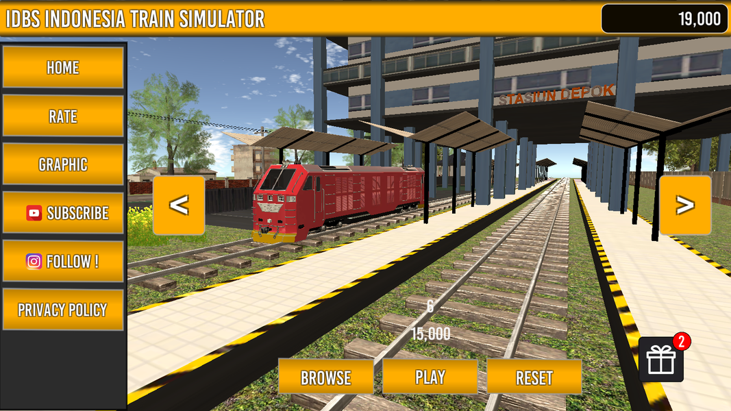 IDBS Indonesia Train Simulator - Gameplay image of android game