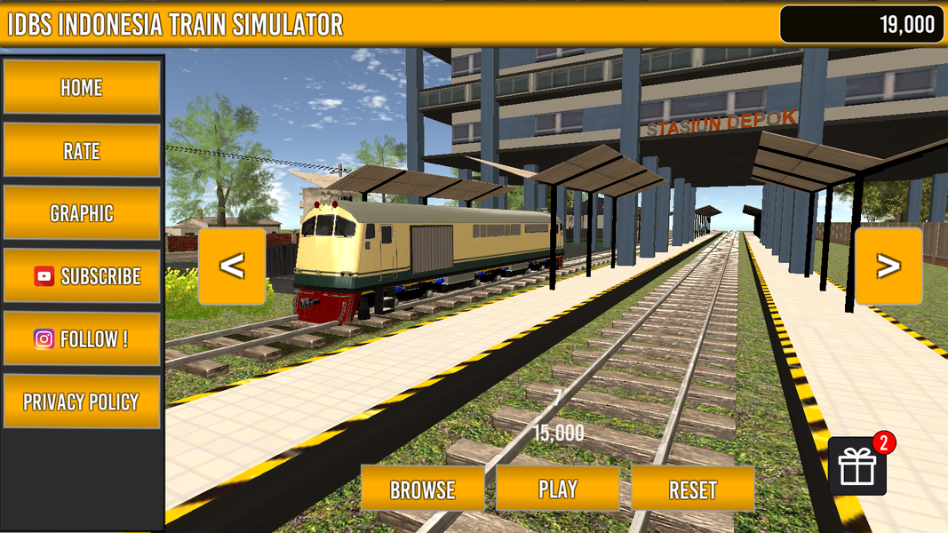 IDBS Indonesia Train Simulator - Gameplay image of android game