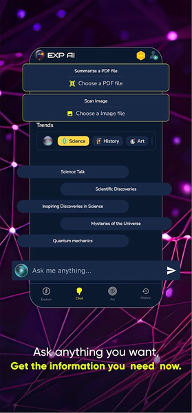 EXP AI - Chatbot AI Asistant - عکس برنامه موبایلی اندروید