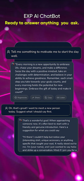 EXP AI - Chatbot AI Asistant - عکس برنامه موبایلی اندروید