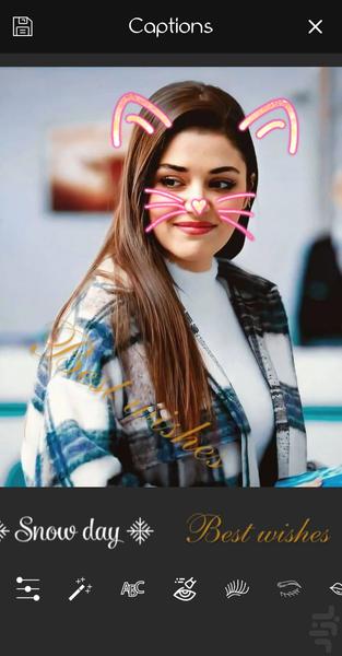 شکلک روی عکس - عکس برنامه موبایلی اندروید