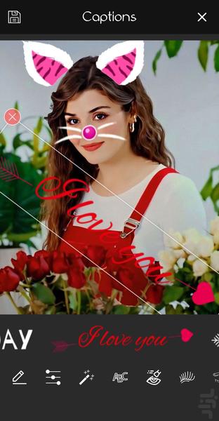 شکلک روی عکس - عکس برنامه موبایلی اندروید