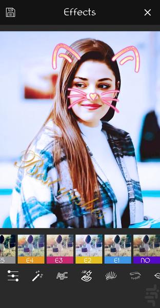 شکلک روی عکس - عکس برنامه موبایلی اندروید