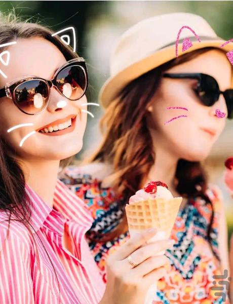 شکلک روی عکس - عکس برنامه موبایلی اندروید