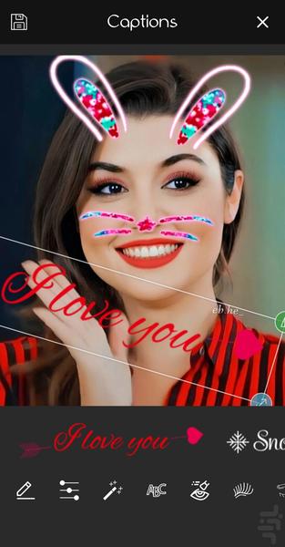 شکلک روی عکس - عکس برنامه موبایلی اندروید