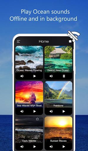 Calm Ocean Waves Sounds: Relax Music, White Noise - عکس برنامه موبایلی اندروید
