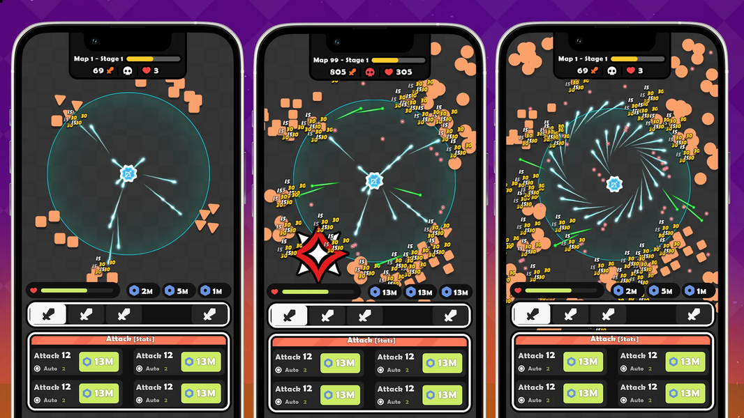 Idle Cannon: Tower TD Geometry - عکس بازی موبایلی اندروید