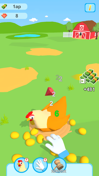 Idle Chicken Clicker - Gameplay image of android game