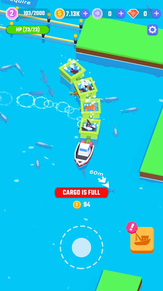 Idle Fishing Boat - Gameplay image of android game