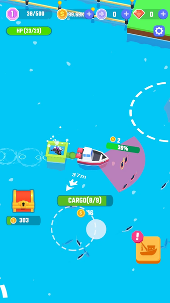 Idle Fishing Boat - عکس بازی موبایلی اندروید