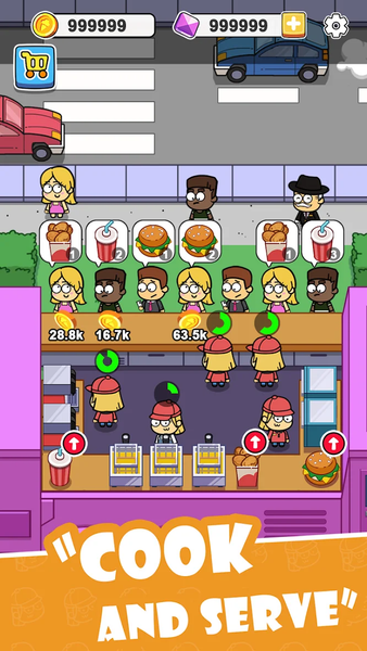 Idle Food Bar: Idle Games - Gameplay image of android game