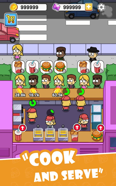 Idle Food Bar: Idle Games - عکس بازی موبایلی اندروید