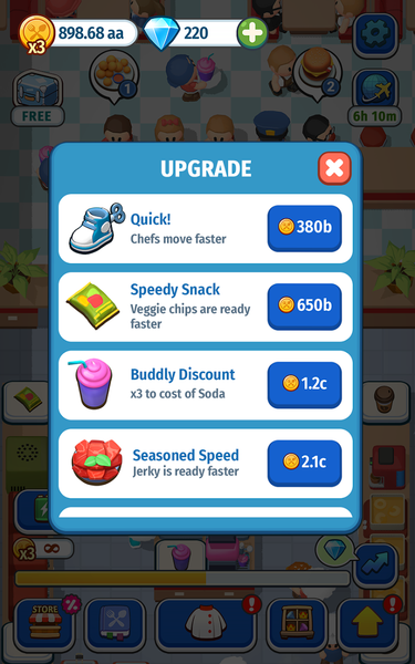 Foodventure Inc: Idle Tycoon - Gameplay image of android game