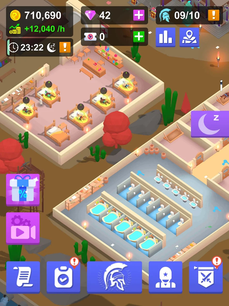 Idle Gladiator Arena - Gameplay image of android game