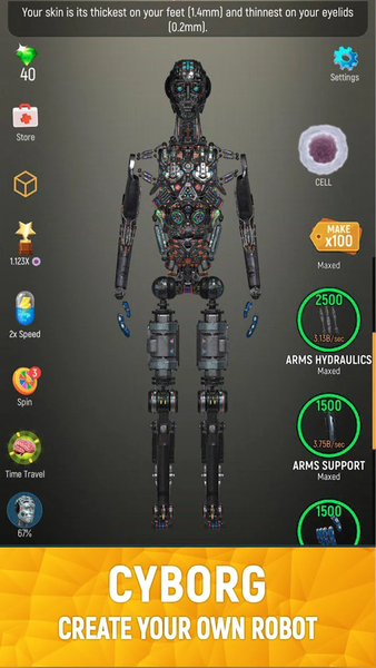 Idle Human - Gameplay image of android game