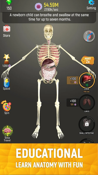 Idle Human - Gameplay image of android game