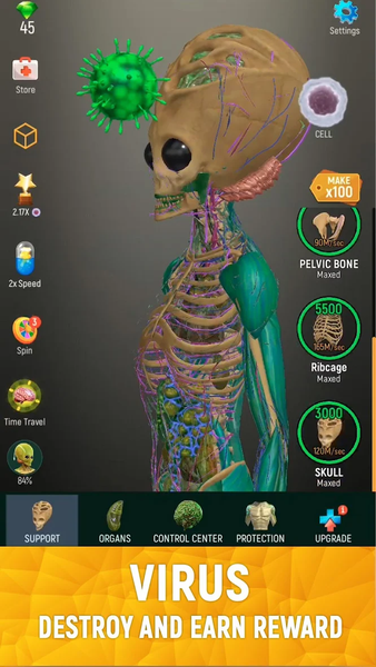 Idle Human - Gameplay image of android game