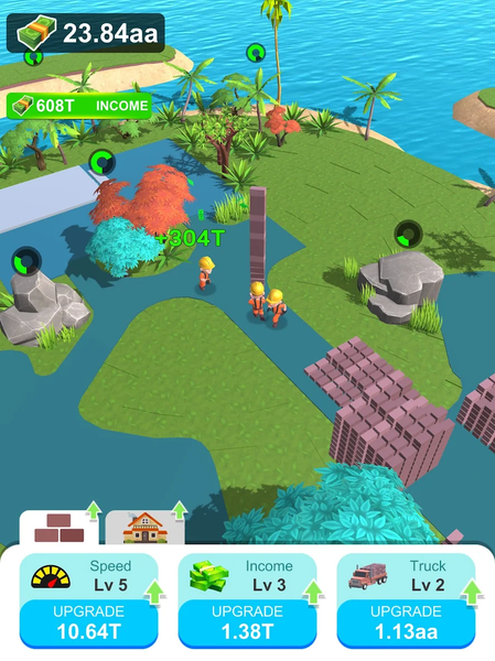 Idle Island Builder - عکس بازی موبایلی اندروید