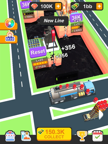 Idle Oil Factory - عکس بازی موبایلی اندروید