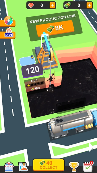 Idle Oil Factory - Gameplay image of android game