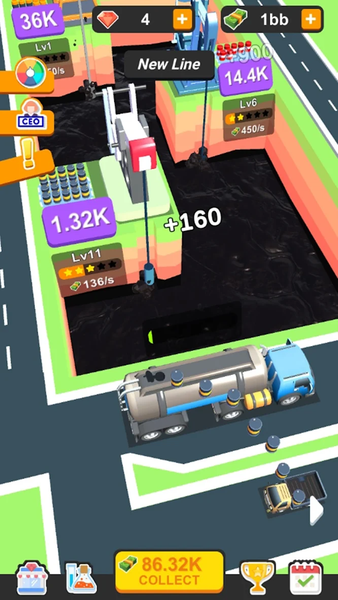 Idle Oil Factory - عکس بازی موبایلی اندروید