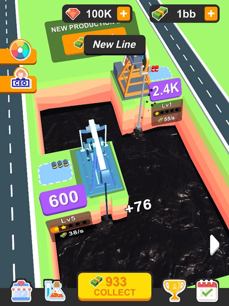 Idle Oil Factory - عکس بازی موبایلی اندروید