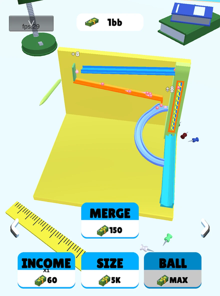 Idle Orbital Marble - Gameplay image of android game