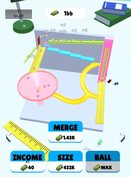 Idle Orbital Marble - Gameplay image of android game