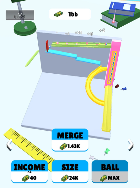 Idle Orbital Marble - Gameplay image of android game