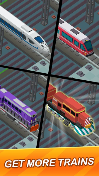 Idle Train Empire - Idle Games - Gameplay image of android game