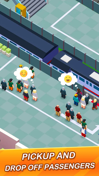 Idle Train Empire - Idle Games - Gameplay image of android game